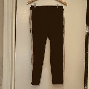 ILTM Striped Black‎ Pants – Elastic Waist & Front Pockets (Small)
